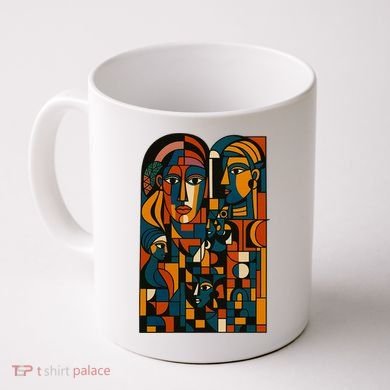 Abstract Faces Montage  Coffee Mug