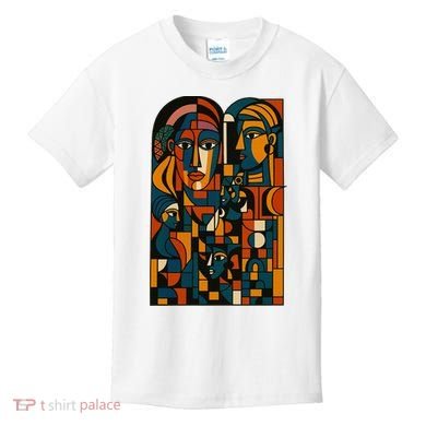 Abstract Faces Montage  Kids T-Shirt