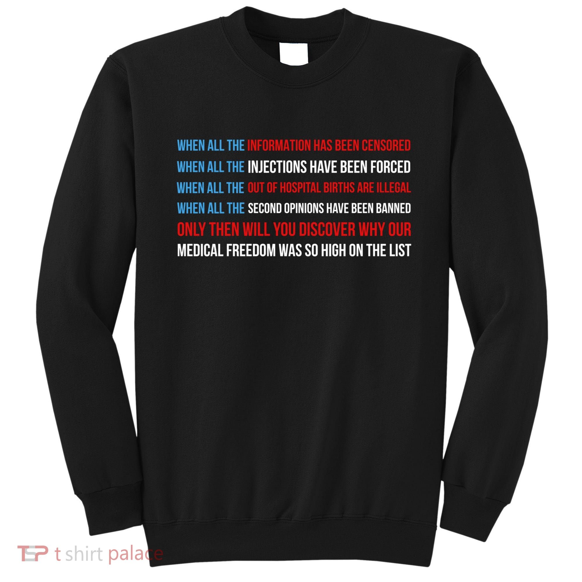 American Flag Medical Freedom No Vaccine Mandates Anticool Giftvax Meaningful Gi Sweatshirt