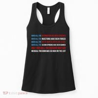 American Flag Medical Freedom No Vaccine Mandates Anticool Giftvax Meaningful Gi Women's Tank Top thumb 0