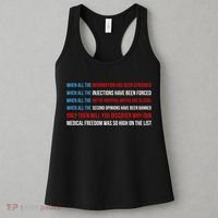 American Flag Medical Freedom No Vaccine Mandates Anticool Giftvax Meaningful Gi Women's Tank Top thumb 3