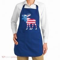 American Flag Moose Patriotic Moose Apron thumb 2