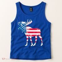 American Flag Moose Patriotic Moose Tank Top thumb 2
