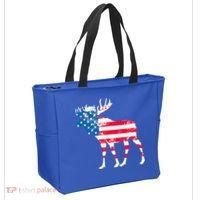 American Flag Moose Patriotic Moose Tote Bag thumb 2