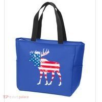American Flag Moose Patriotic Moose Tote Bag thumb 3