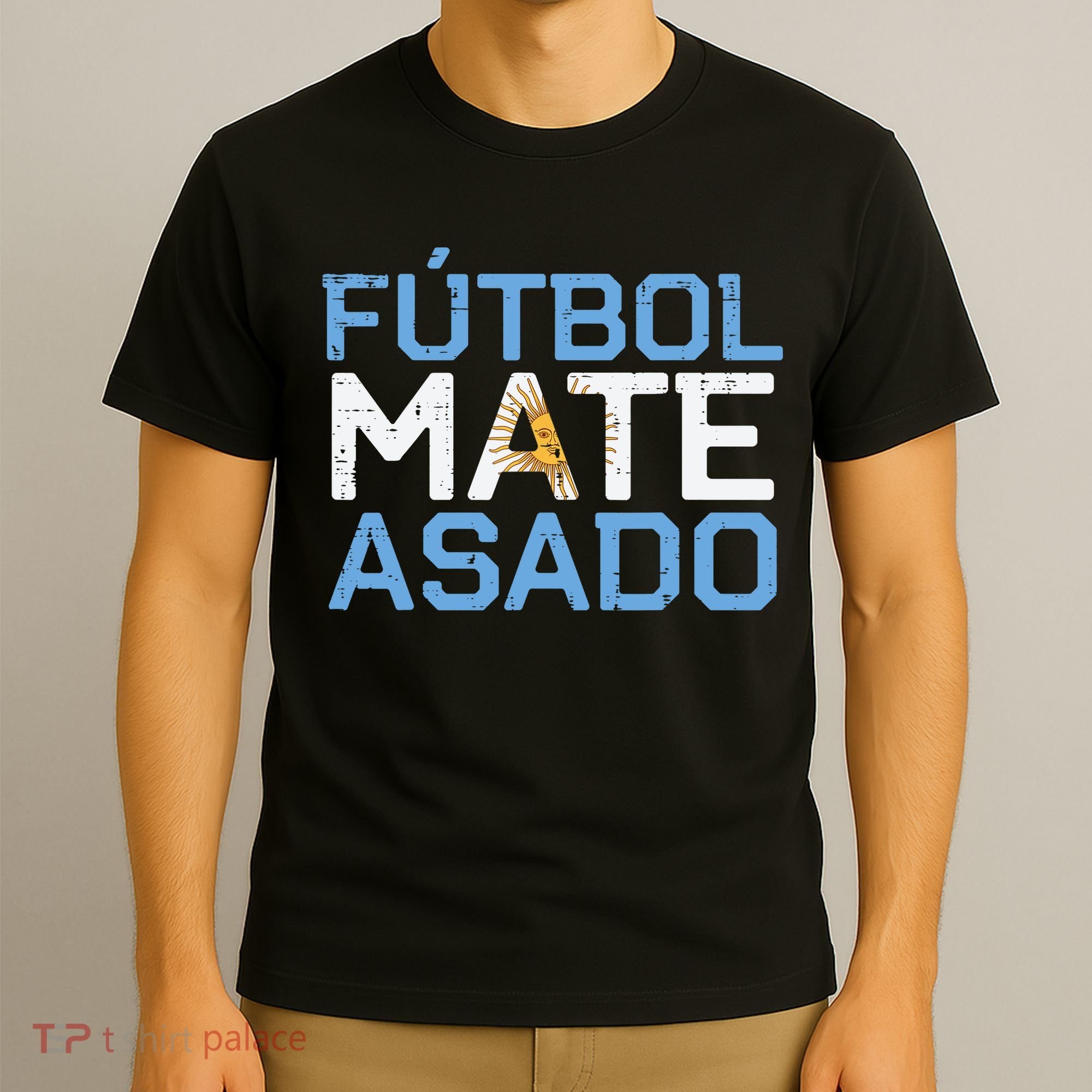 Argentina Futbol Mate Asado Flag Soccer T-Shirt