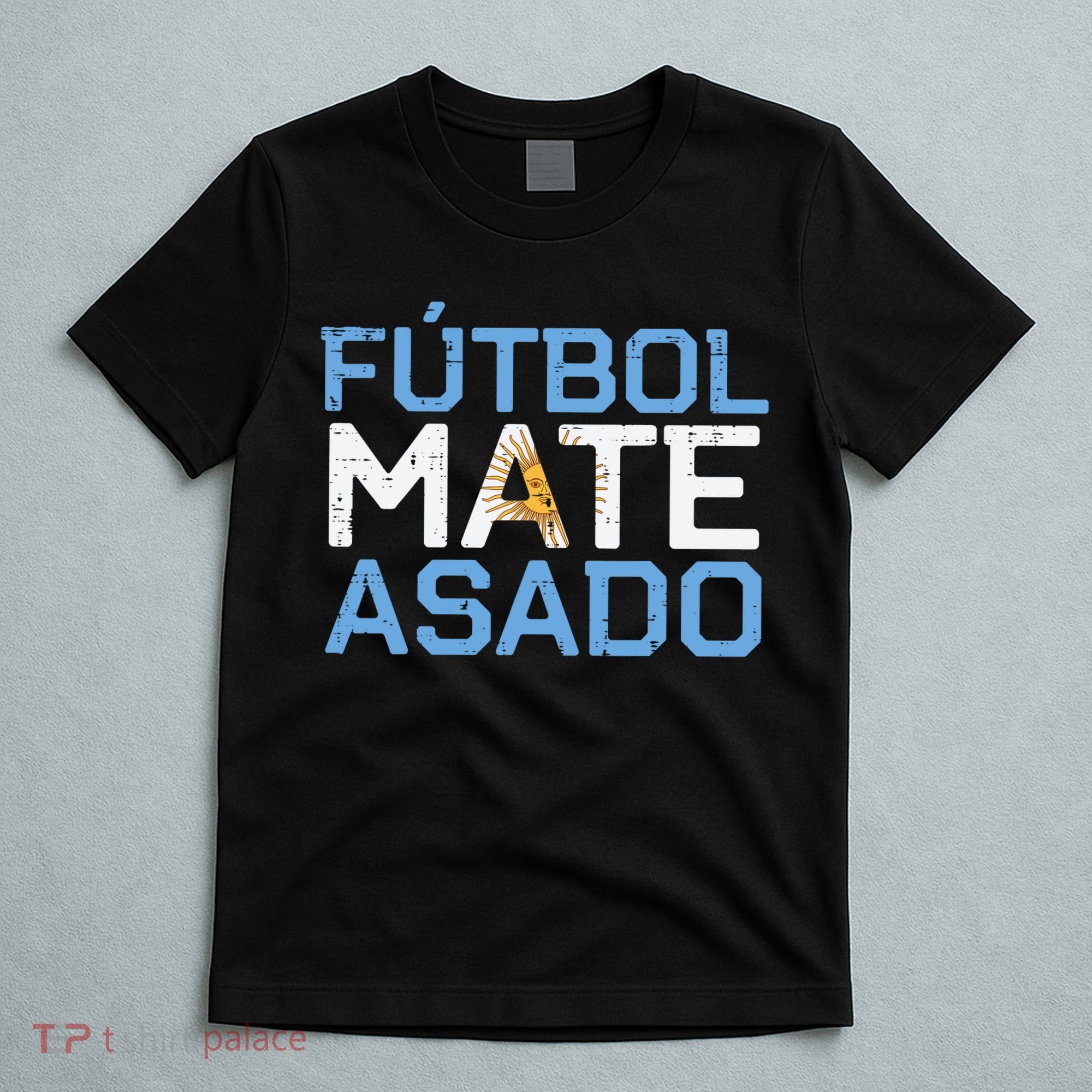 Argentina Futbol Mate Asado Flag Soccer T-Shirt