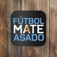 Argentina Futbol Mate Asado Flag Soccer Coaster thumb 0