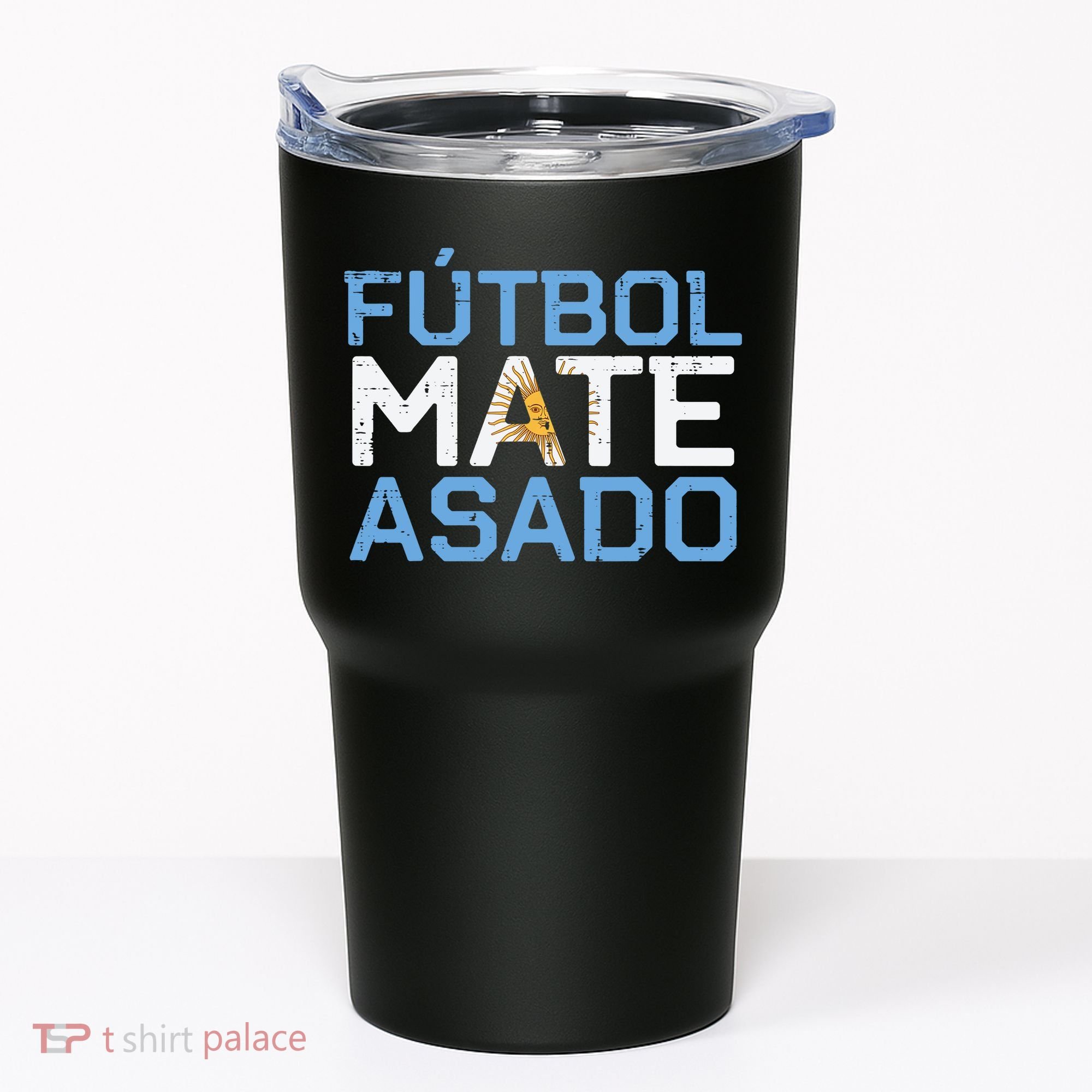 Argentina Futbol Mate Asado Flag Soccer Tumbler