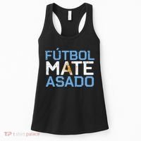 Argentina Futbol Mate Asado Flag Soccer Women's Tank Top thumb 0