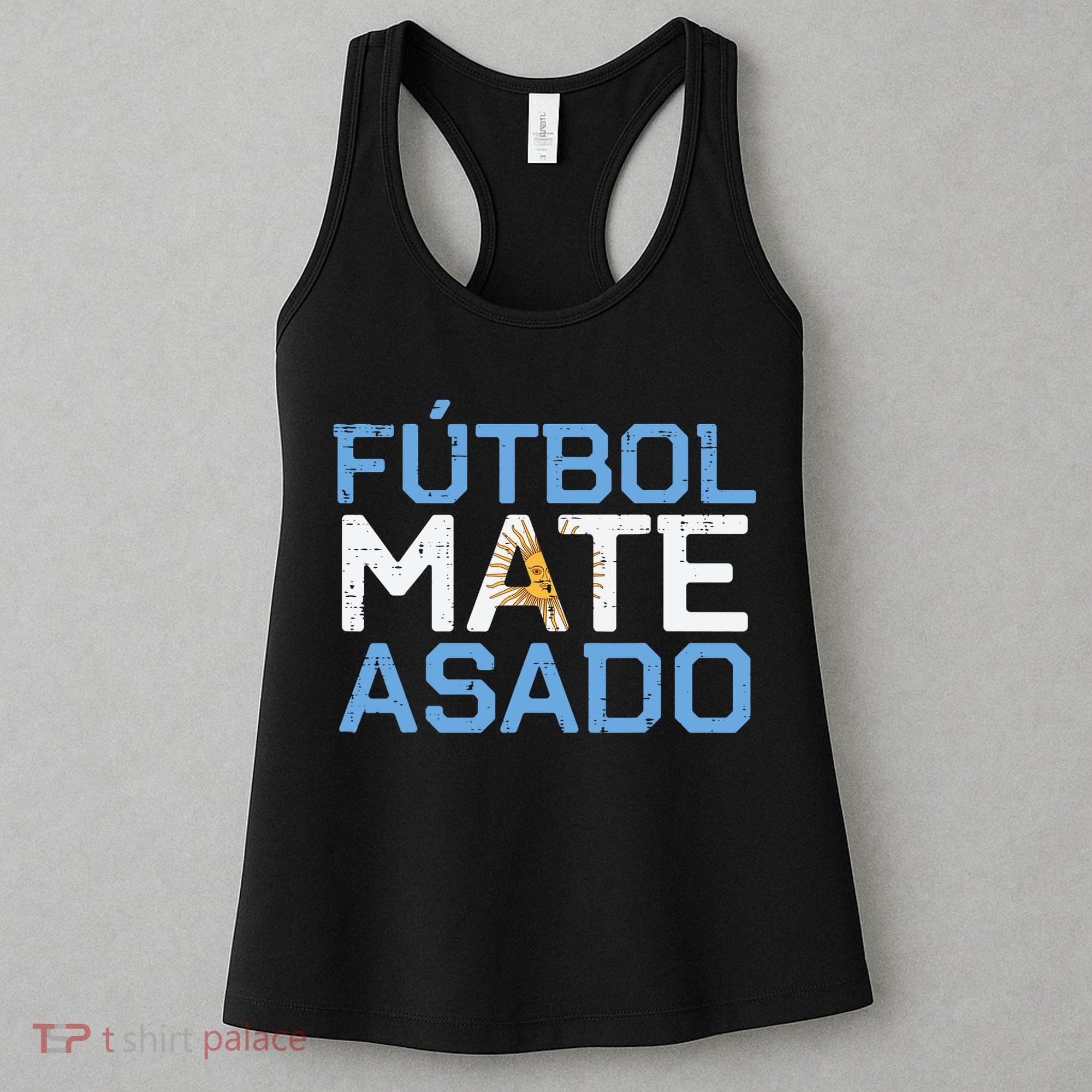 Argentina Futbol Mate Asado Flag Soccer Women's Tank Top