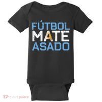 Argentina Futbol Mate Asado Flag Soccer Baby Bodysuit thumb 0