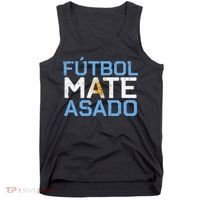 Argentina Futbol Mate Asado Flag Soccer Tank Top thumb 0