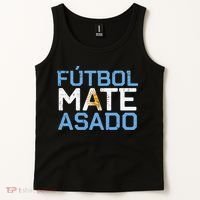 Argentina Futbol Mate Asado Flag Soccer Tank Top thumb 2