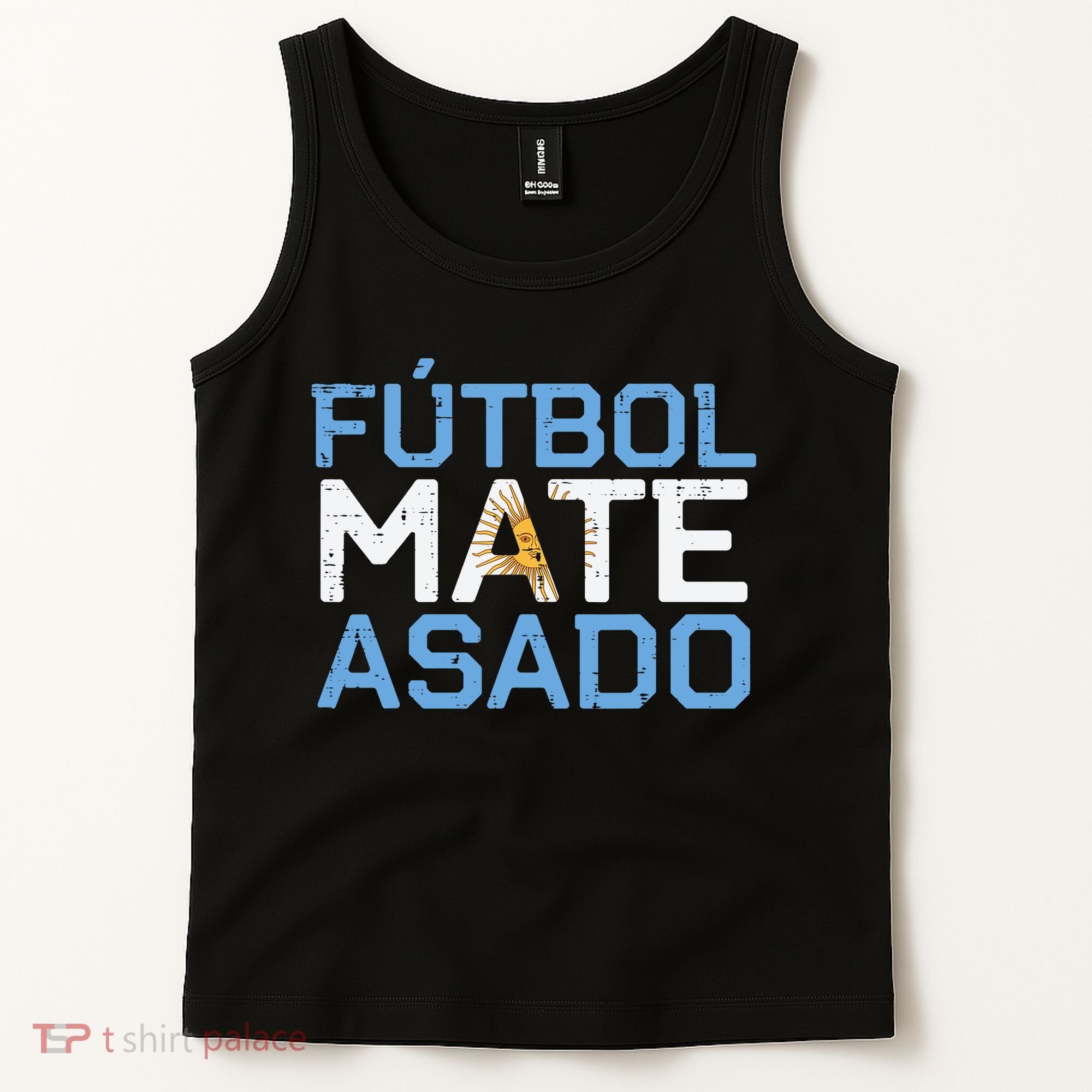 Argentina Futbol Mate Asado Flag Soccer Tank Top