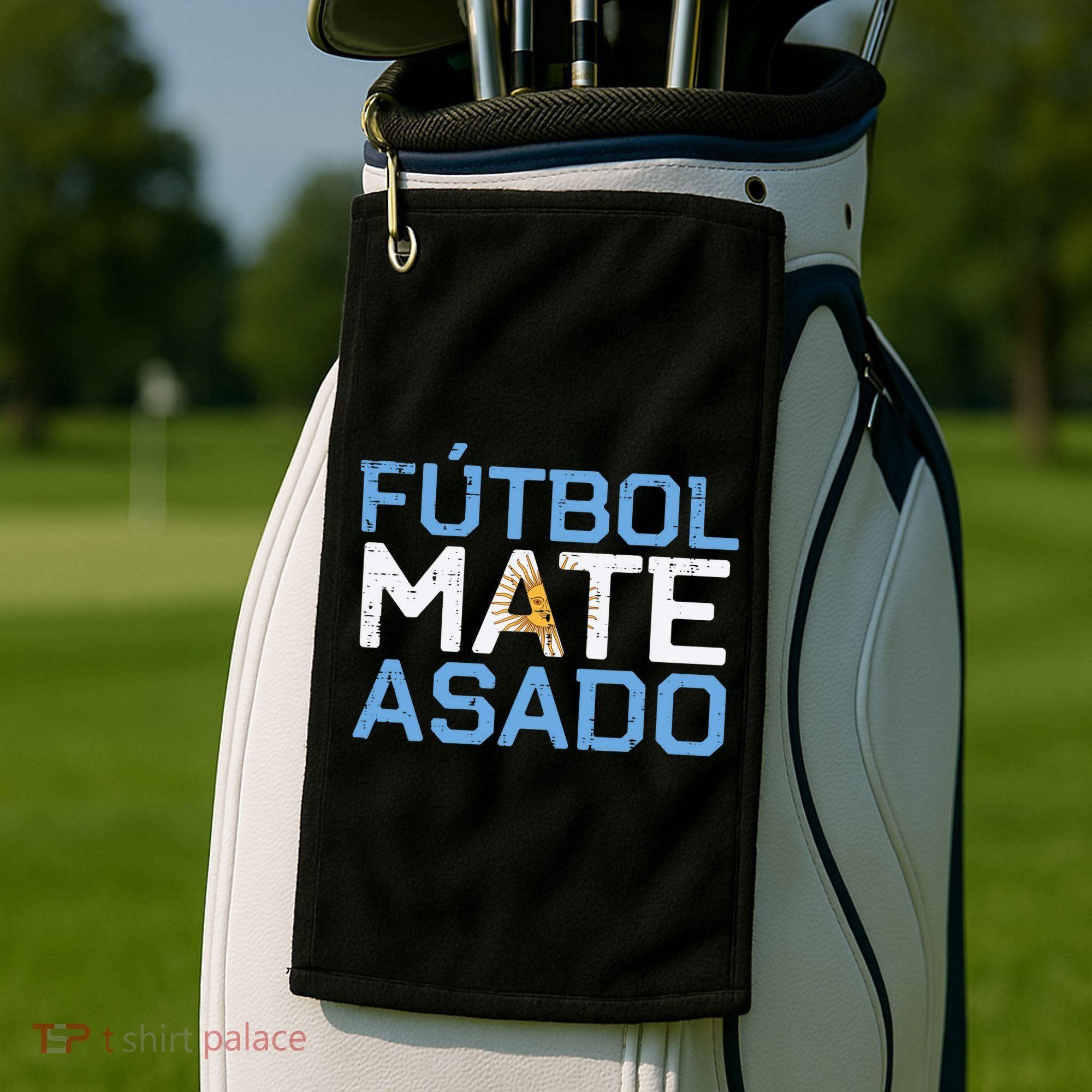 Argentina Futbol Mate Asado Flag Soccer Golf Towel