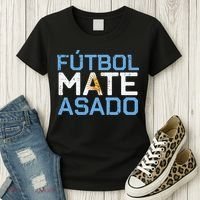 Argentina Futbol Mate Asado Flag Soccer Women's T-Shirt thumb 3