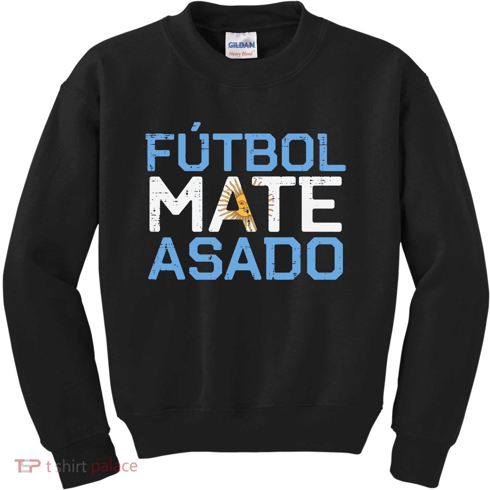 Argentina Futbol Mate Asado Flag Soccer Kids Sweatshirt