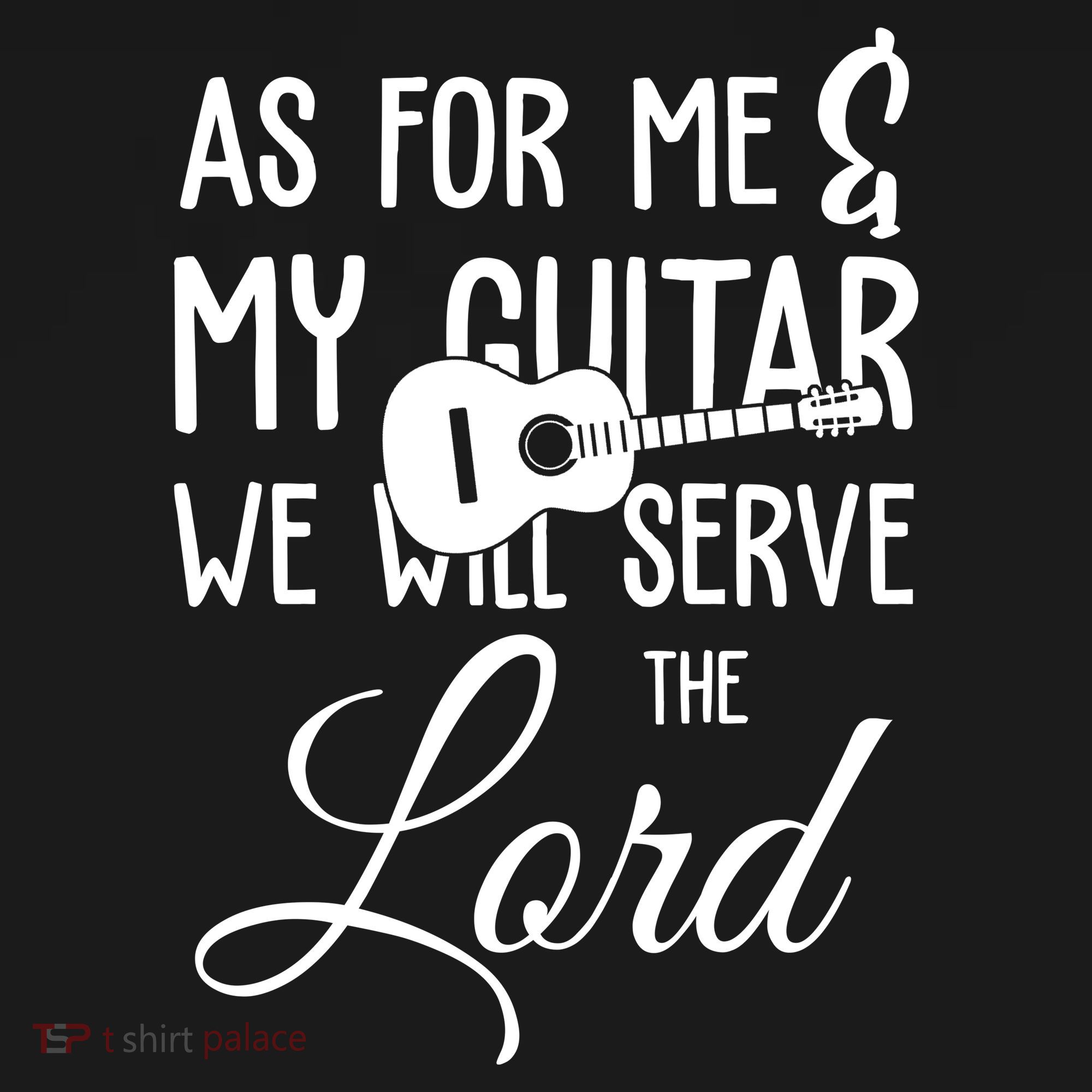 As For Me And My Guitar We Will Serve The Lord Apron