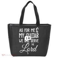 As For Me And My Guitar We Will Serve The Lord Tote Bag thumb 0