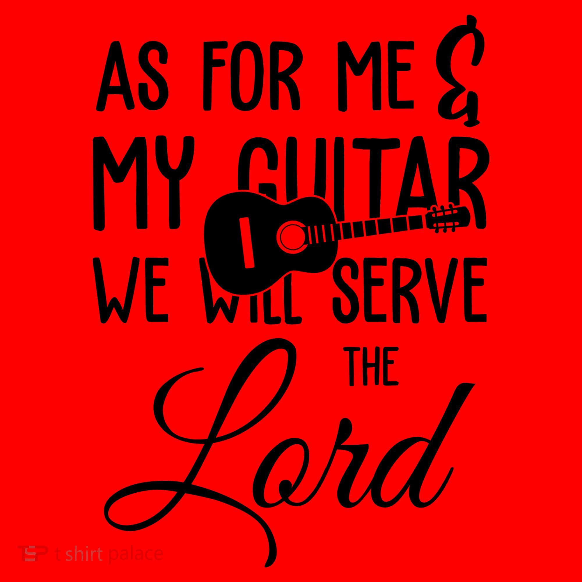 As For Me And My Guitar We Will Serve The Lord Santa Hat