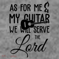 As For Me And My Guitar We Will Serve The Lord Women's Hoodie thumb 2