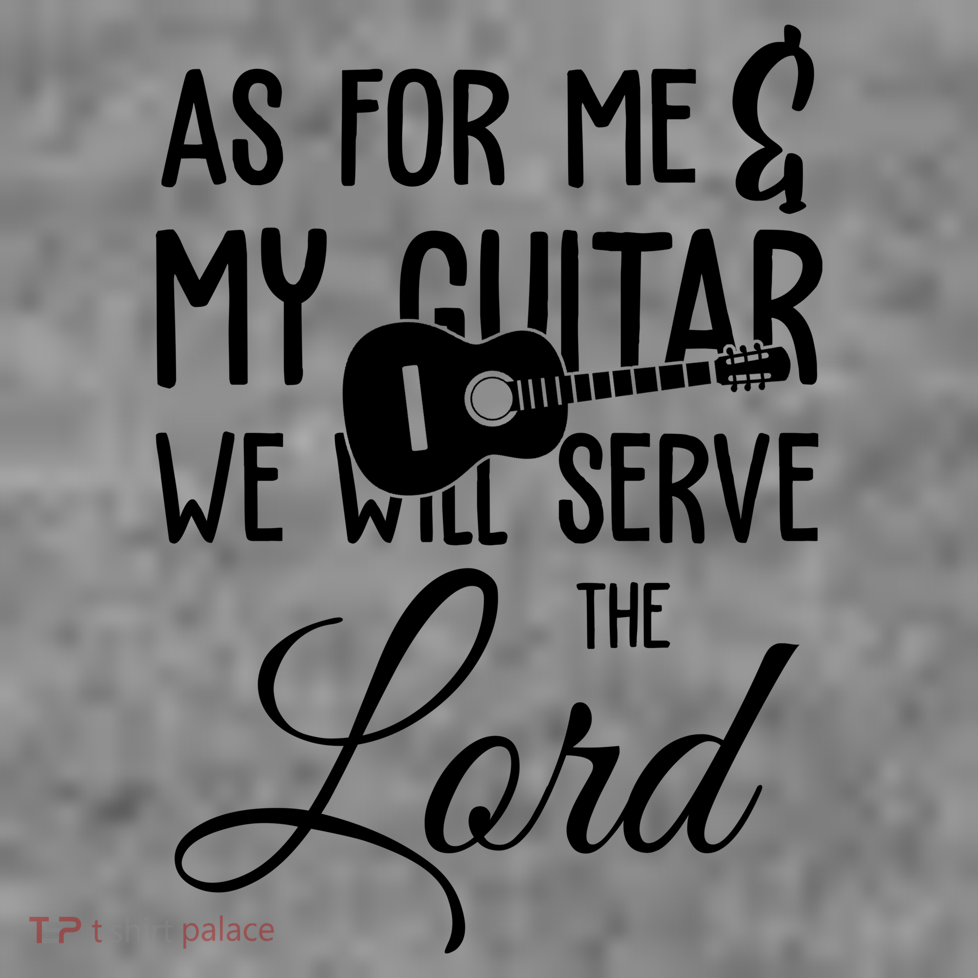 As For Me And My Guitar We Will Serve The Lord Women's Hoodie