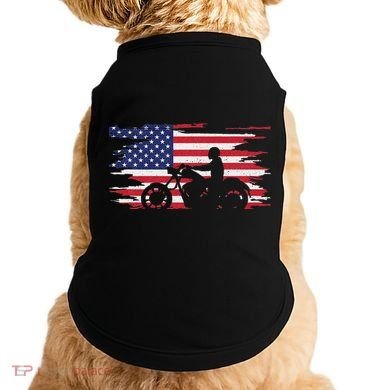 American Flag Motorcycle Apparel Motorcycle Doggie Tank