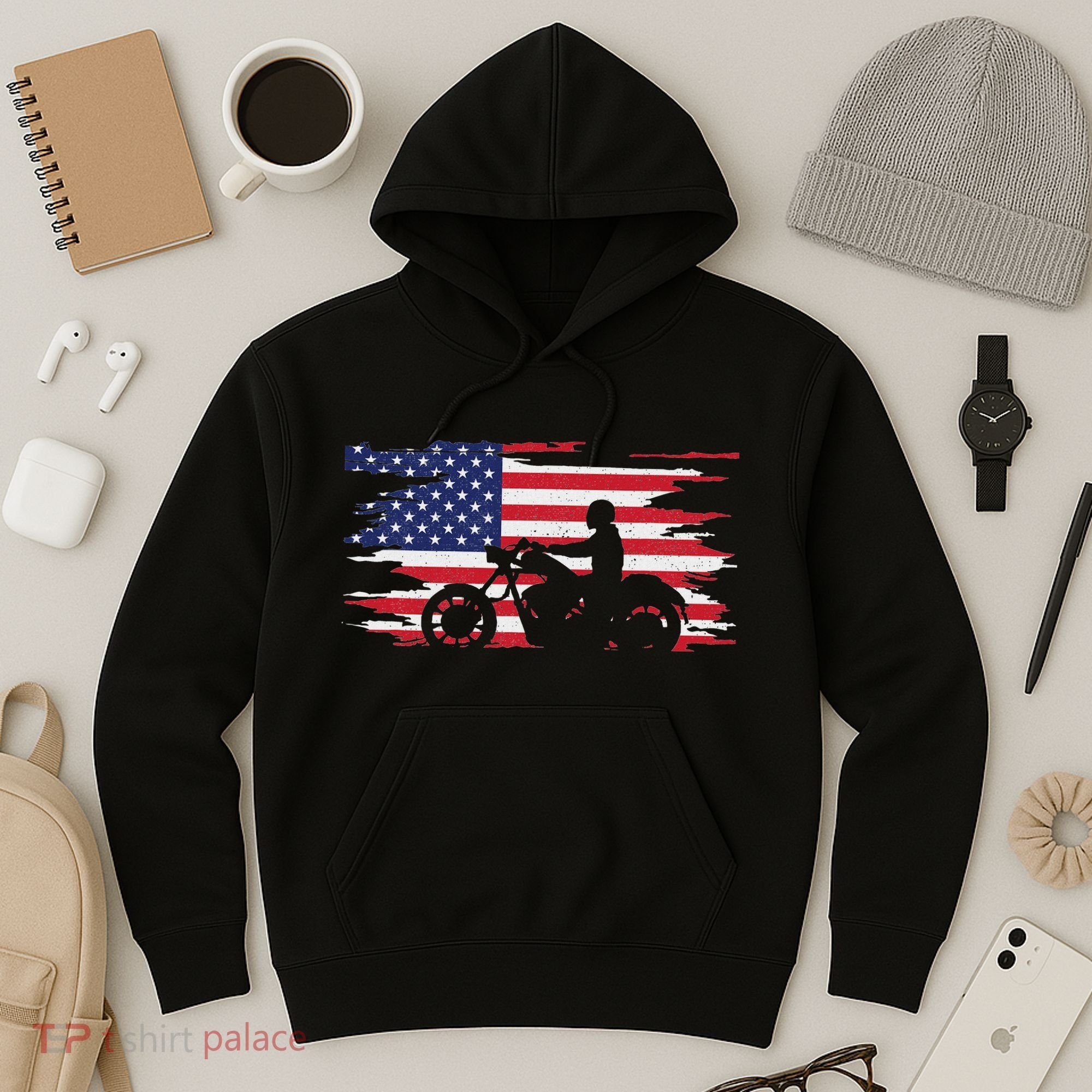 American Flag Motorcycle Apparel Motorcycle Hoodie