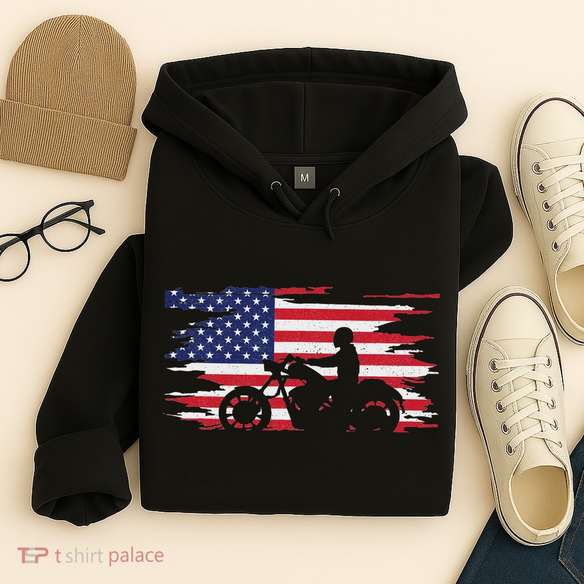 American Flag Motorcycle Apparel Motorcycle Hoodie