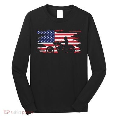 American Flag Motorcycle Apparel Motorcycle Long Sleeve Shirt