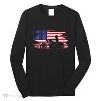 American Flag Motorcycle Apparel Motorcycle Long Sleeve Shirt thumb 0