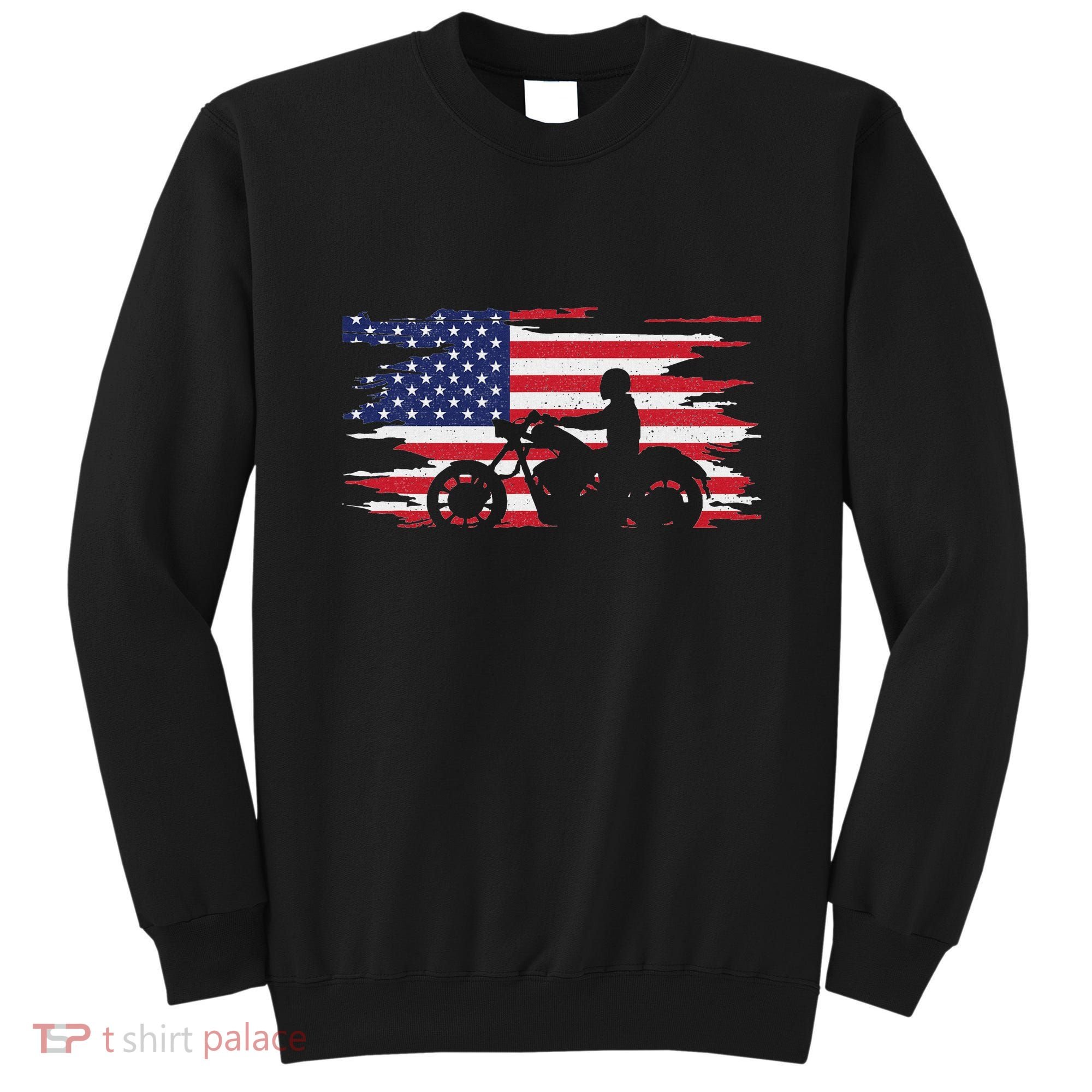 American Flag Motorcycle Apparel Motorcycle Sweatshirt