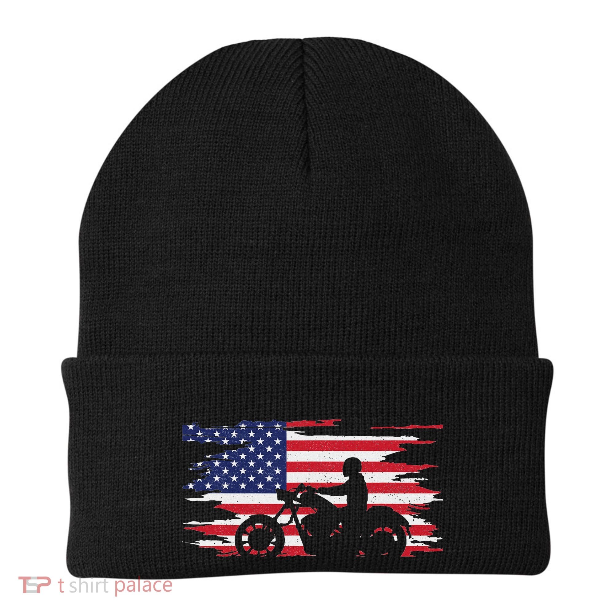 American Flag Motorcycle Apparel Motorcycle Beanie