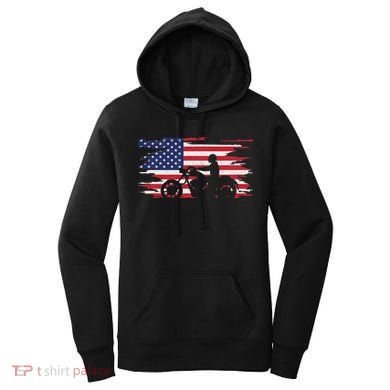 American Flag Motorcycle Apparel Motorcycle Women's Hoodie