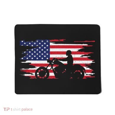 American Flag Motorcycle Apparel Motorcycle Mousepad