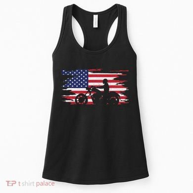 American Flag Motorcycle Apparel Motorcycle Women's Tank Top