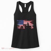 American Flag Motorcycle Apparel Motorcycle Women's Tank Top thumb 0