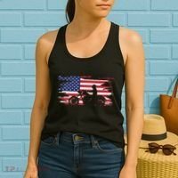 American Flag Motorcycle Apparel Motorcycle Women's Tank Top thumb 2