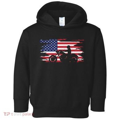 American Flag Motorcycle Apparel Motorcycle Toddler Hoodie