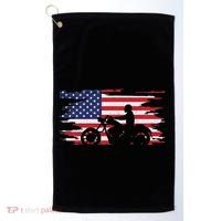 American Flag Motorcycle Apparel Motorcycle Golf Towel thumb 0