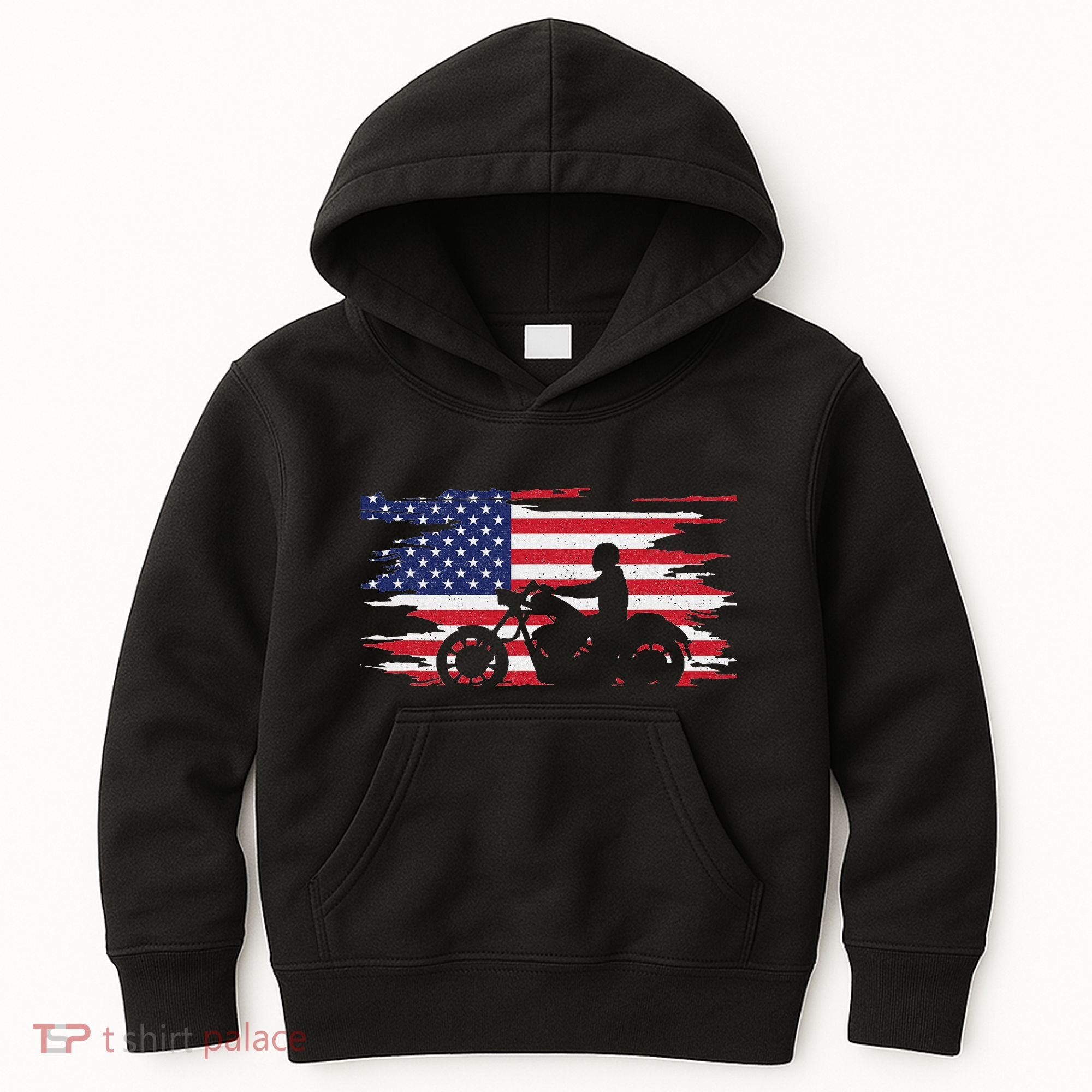 American Flag Motorcycle Apparel Motorcycle Kids Hoodie