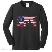 American Flag Motorcycle Apparel Motorcycle Kids Long Sleeve Shirt thumb 0