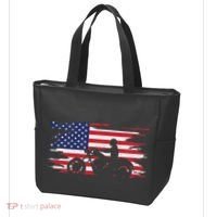 American Flag Motorcycle Apparel Motorcycle Tote Bag thumb 3