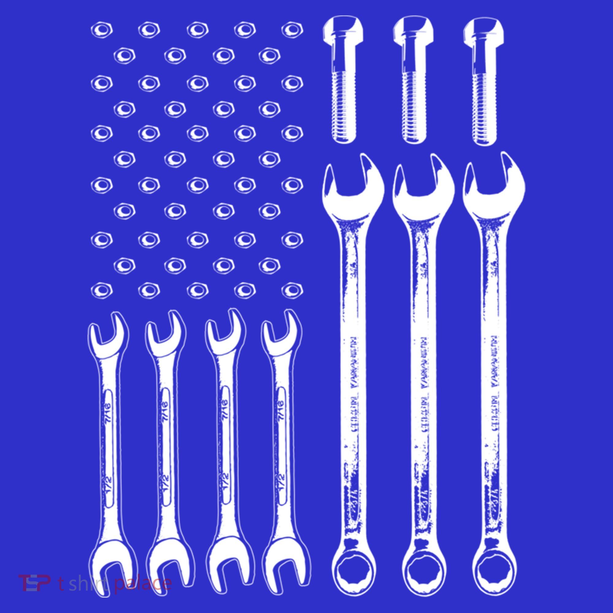 American Flag Mechanic Patriotic Wrench Repair Funny Gift Women's Tank Top