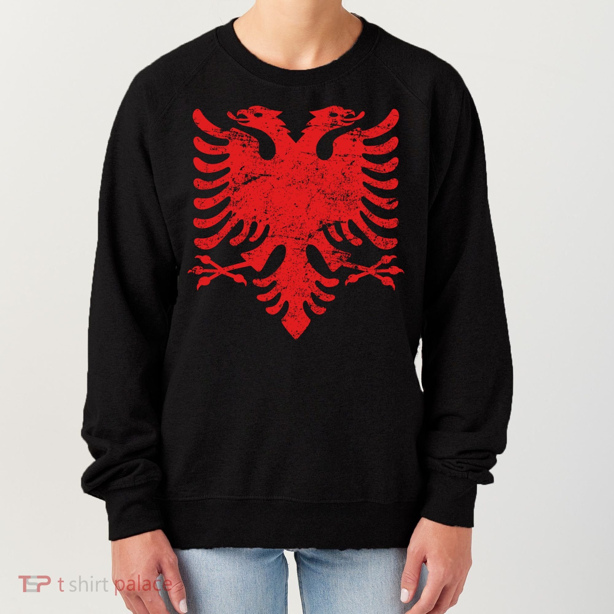 Albanian Flag Meaningful Gift Red Eagle Albania Cool Gift Cool Gift Women's Sweatshirt