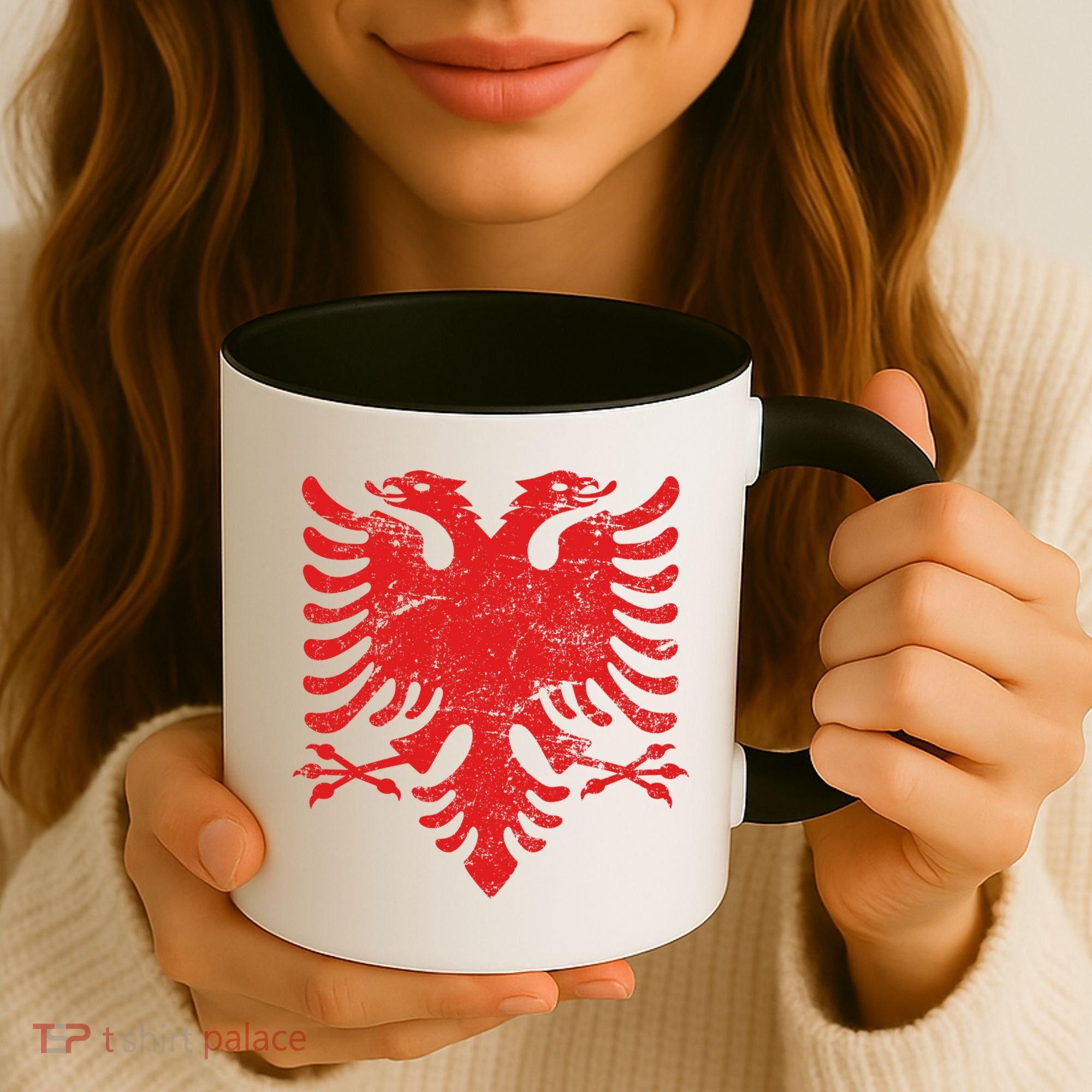 Albanian Flag Meaningful Gift Red Eagle Albania Cool Gift Cool Gift Coffee Mug