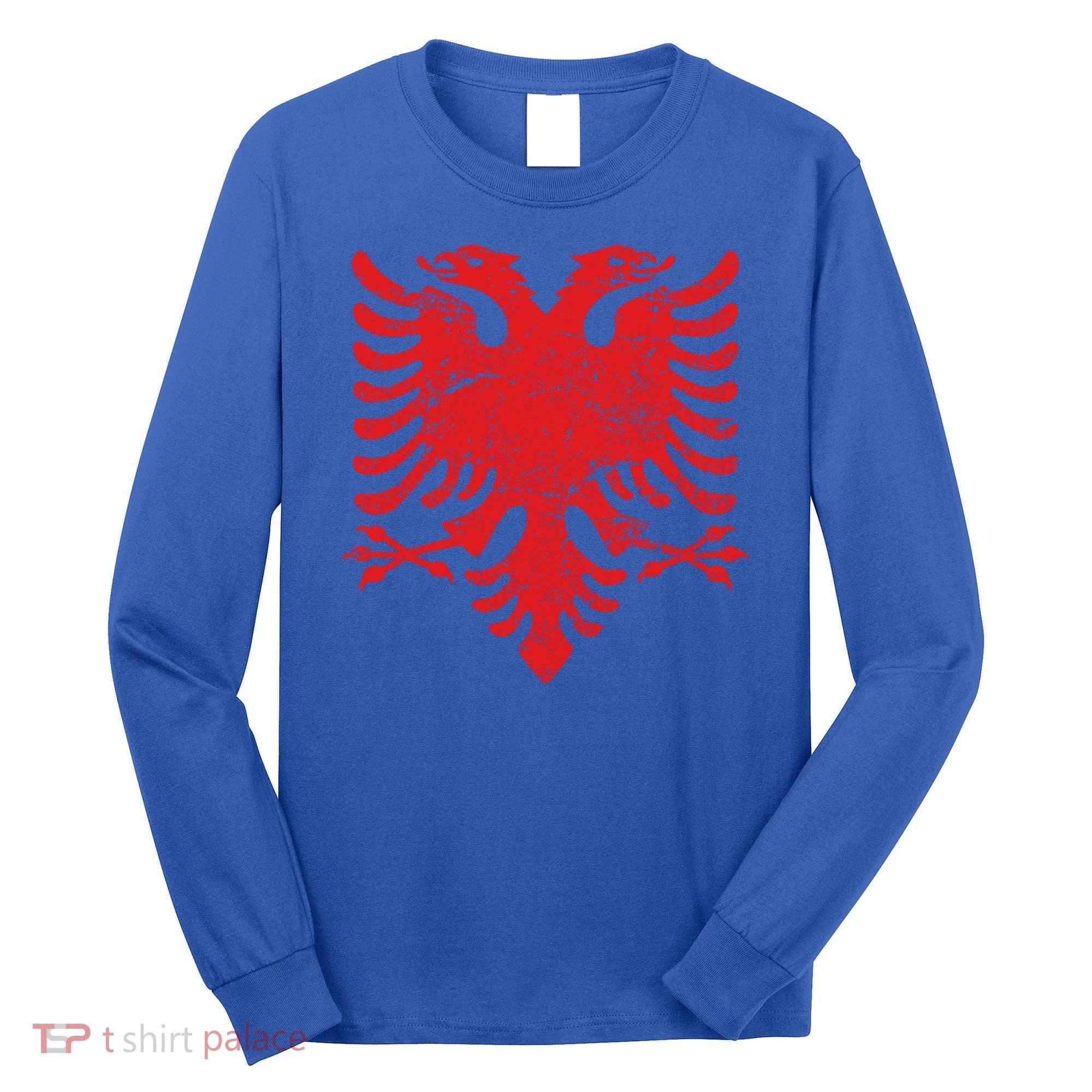 Albanian Flag Meaningful Gift Red Eagle Albania Cool Gift Cool Gift Long Sleeve Shirt