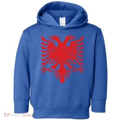 Albanian Flag Meaningful Gift Red Eagle Albania Cool Gift Cool Gift Toddler Hoodie