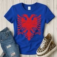 Albanian Flag Meaningful Gift Red Eagle Albania Cool Gift Cool Gift Women's T-Shirt thumb 3